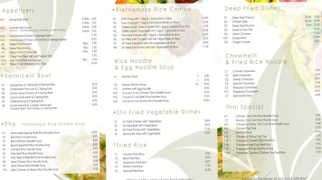 Summer Roll Restaurant menu