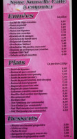 Thai Food Saveurs menu