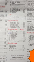 Bill's Chinese Restaurant menu