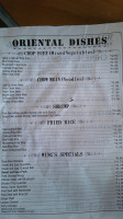 Wing's Restaurant menu