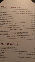 The Keg Steakhouse menu