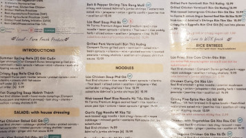 Lúa Viet Kitchen menu