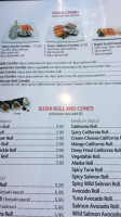 Hana Sushi menu