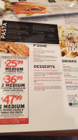 Pizza Hut menu