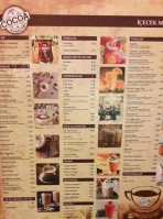 Cafe Cocoa menu