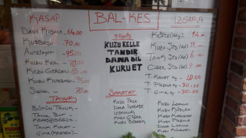 Bal-kes Et Mangal menu