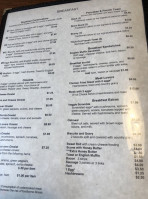 Chris' Cafe menu