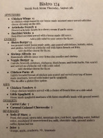 Bistro 374 menu