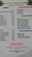 Las Palapas menu