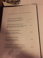 Restaurant La Grotte menu