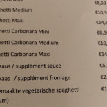 Cafe Op't Hoeksken Carta