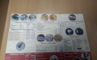 Vikingos Burgers menu