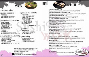 Sushi Wok En Luna menu