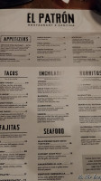 El Patron menu