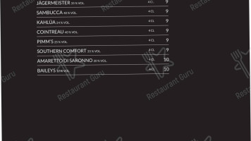 MEATING bar I restaurant menu