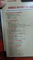 Jack Astor's Bar and Grill menu