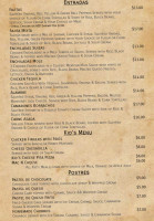 La Malagueña Mexican menu