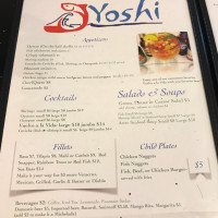 Yoshi Seafood And Grill menu