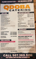 Qdoba Mexican Eats menu