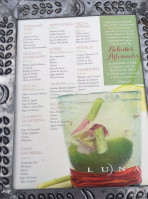 Luna Rooftop Rosewood San Miguel De Allende menu