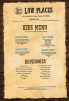 Low Places And Grill menu