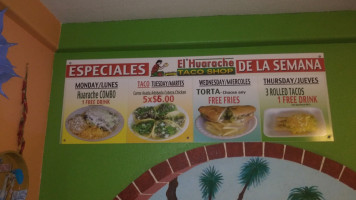 El Huarache Taco Shop food