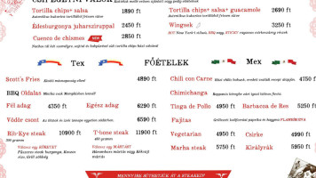 Dos Puertas menu