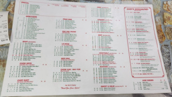 Kam Sheng menu