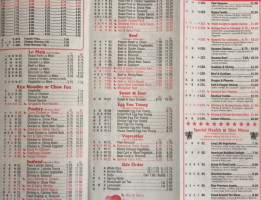 Hong Kong Cafe menu