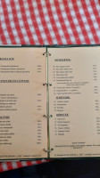 Káli Ház menu