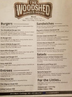 Cherry's Art Emporium And The Woodshed menu