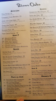 River Oaks menu