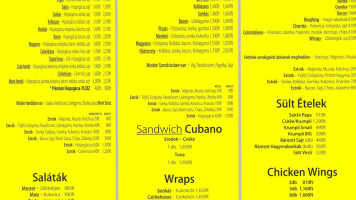 Mami Büfé menu