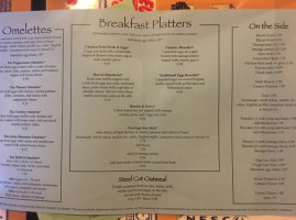 Peppersauce Cafe menu