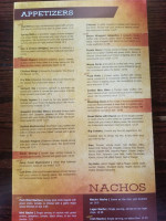 The Black Grasshopper menu