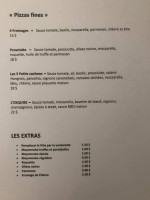 L'Aparté  menu