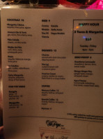 Tio Pepe menu