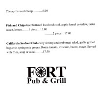 The Fort Neighbourhood Pub food