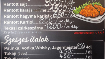 Grill Büfé menu