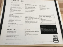 Rail River Bistro menu