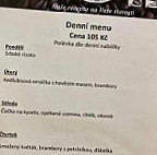 Plesenska Kafrarna menu