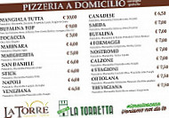 Pizzeria La Torre menu