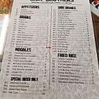 Chin Brothers menu