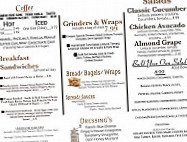 Emjay's Cafe menu