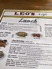 Leo's Cafe menu