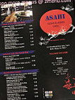 Asahi Sushi And Asaian Grill menu