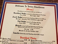 Tortas El Sinalorense menu