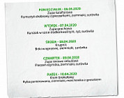 Pizzeria Pod Lasem Kokotow menu