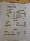 The Cafe menu