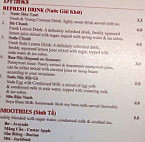 Ba Ria menu